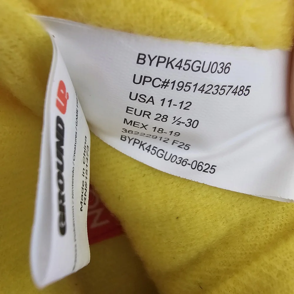 Pokémon Ground Up Pikachu 3D Plush Slippers Size 11-12 NWT